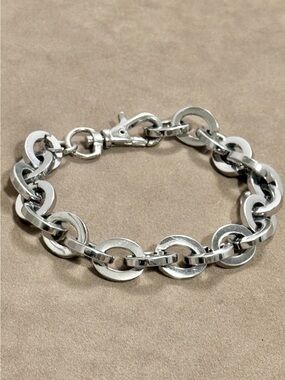 Steel-Link Men's Bracelet in Silver